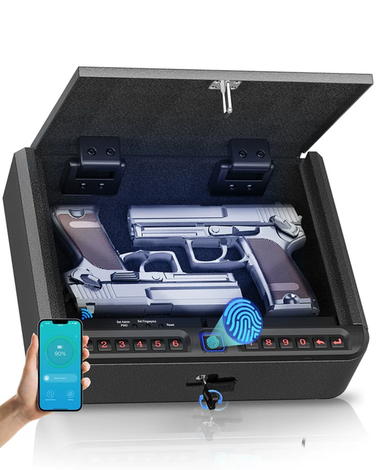 BILLCONCH Gun Safe for Handgun - Biometric Gun Safe 4 Ways Quick Access